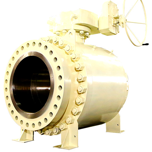 Manual trunnion mounted ball valve