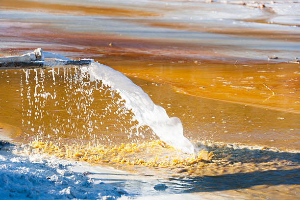 Acid Water Waste From Copper Mine In Romania