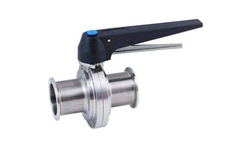 Butterfly valve with handle